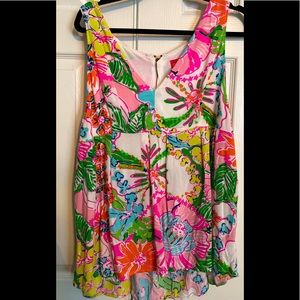 Lilly for Target babydoll top Zip back